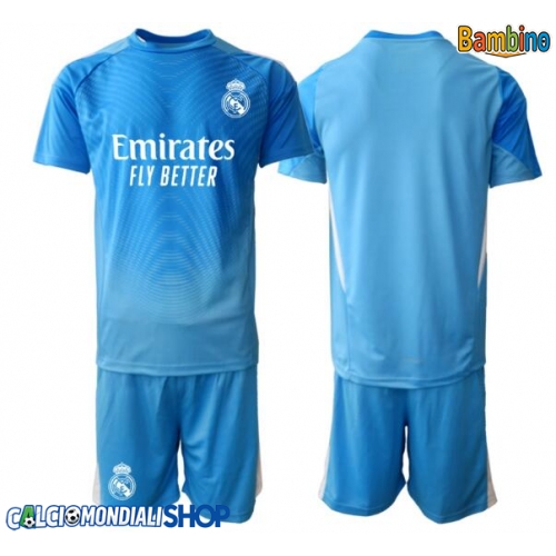 Maglie da calcio Real Madrid Portiere Prima Maglia Bambino 2025-26 Manica Corta + Pantaloni corti)